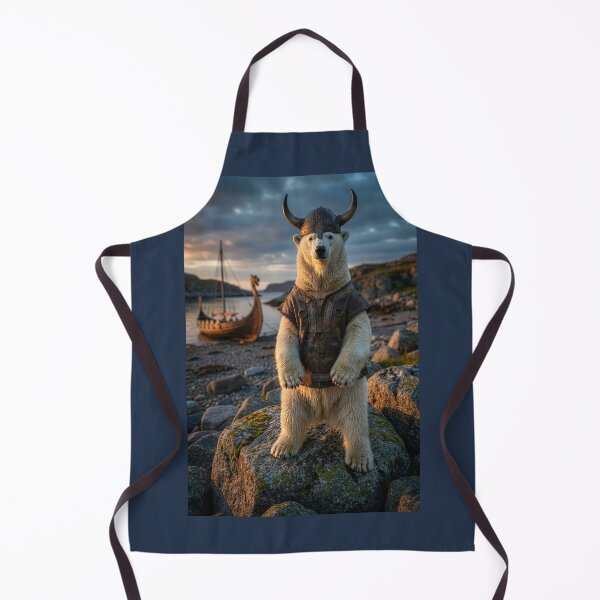 Item preview, Polar Bear Viking in Fjord designed and sold by Tridentulus.