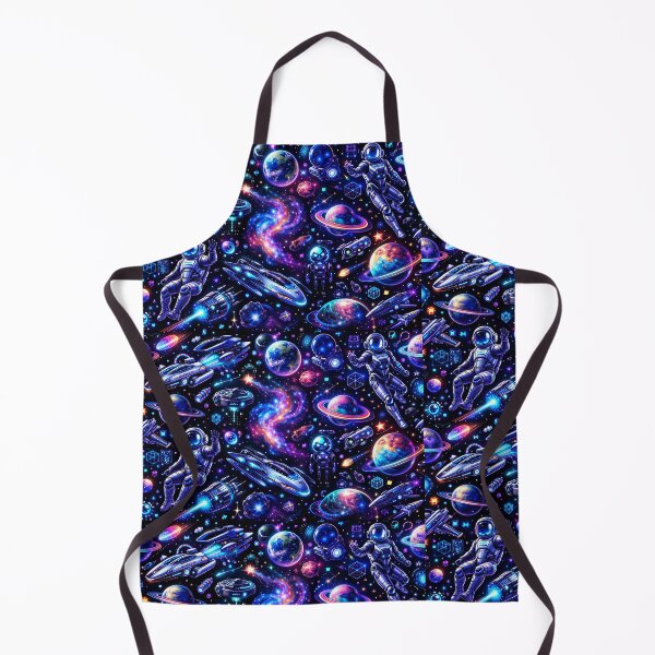 Item preview, A futuristic sci-fi seamless pattern II designed and sold by Piyakan.