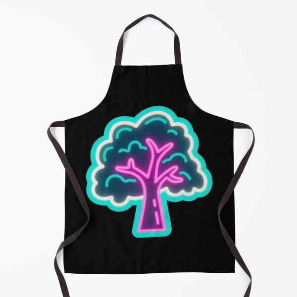 Item preview, Neon Glow Tree – Minimal Aesthetic Nature Design designed and sold by KingCuppaDigitalArt.