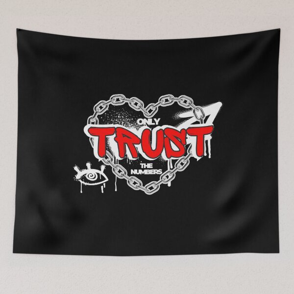 Item preview, MATH QUOTE - ONLY TRUST THE NUMBERS designed and sold by JustMathIt.