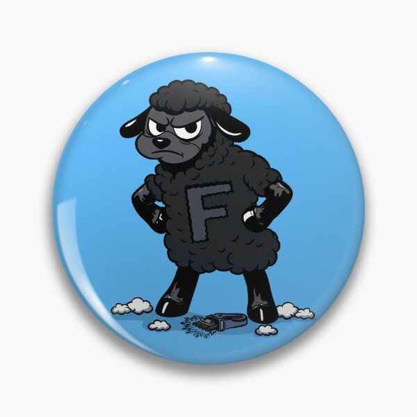Item preview, F-Ewe (Black Sheep)  designed and sold by Kate Miller Illustrator.