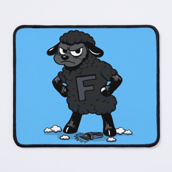 Item preview, F-Ewe (Black Sheep)  designed and sold by Kate Miller Illustrator.