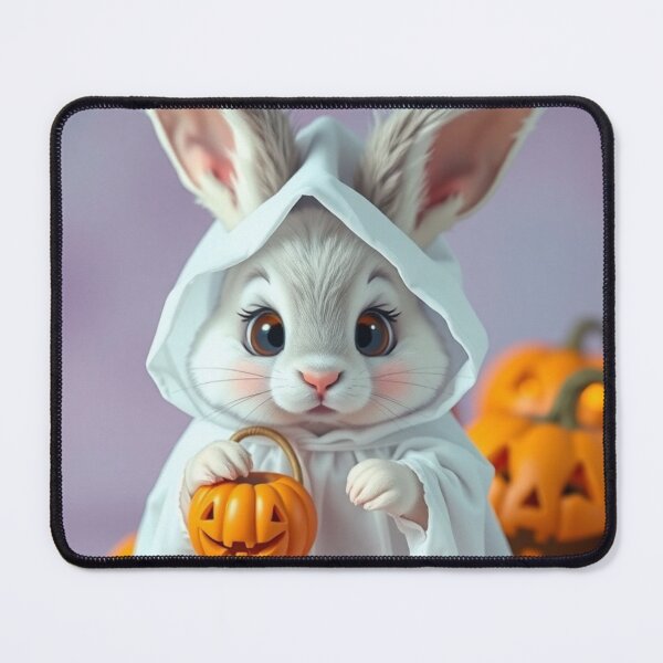 Item preview, Sweet Bunny Ghost with Pumpkins – Cute Fall Halloween T-Shirt designed and sold by ArmaanArts.
