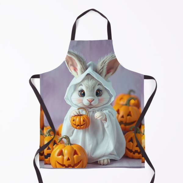 Item preview, Sweet Bunny Ghost with Pumpkins – Cute Fall Halloween T-Shirt designed and sold by ArmaanArts.