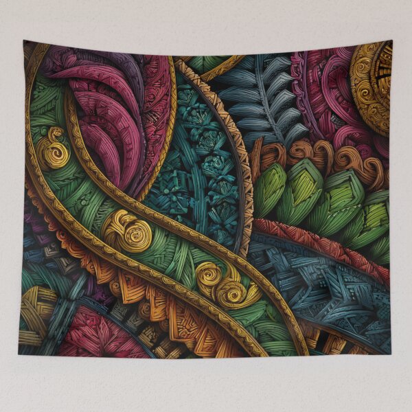 Item preview, New Zealand Māori Paua Pattern Koru Design 727 designed and sold by GrinGalore.
