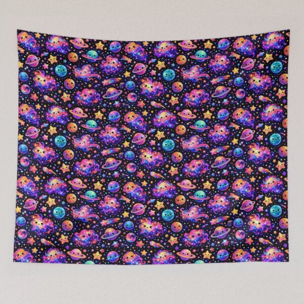 Item preview, A futuristic sci-fi seamless pattern III designed and sold by Piyakan.
