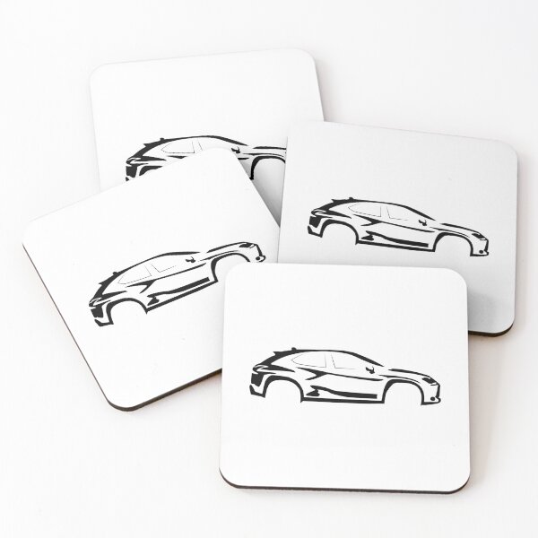 Item preview, UX 300e (2021) Minimalist Car Silhouette (Black) designed and sold by FearnCreative.