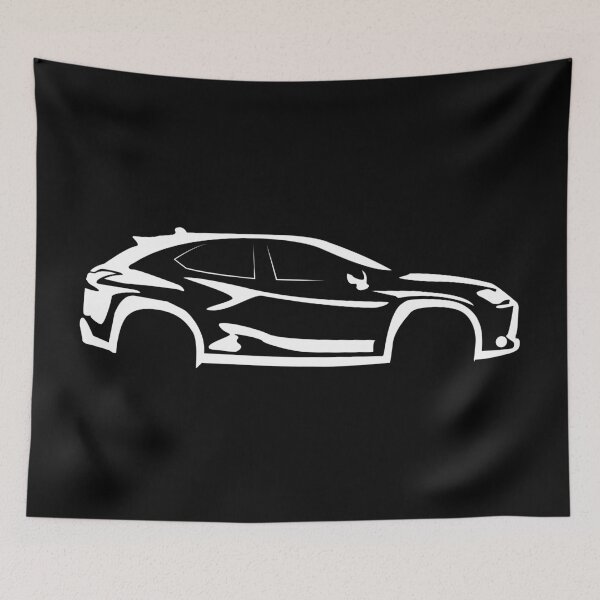 Item preview, UX 300e (2021) Minimalist Car Silhouette (White) designed and sold by FearnCreative.