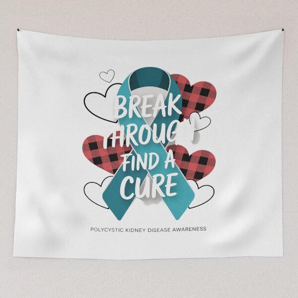 Item preview, Break Through Find Cure Polycystic Kidney Disease Awareness designed and sold by catsdothingz.