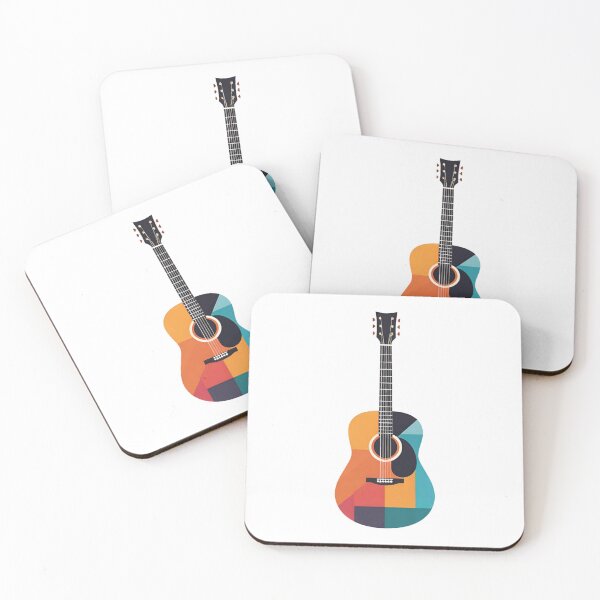 Item preview, Abstract Acoustic Guitar – Colorful Geometric Music Illustration designed and sold by AlxVel.