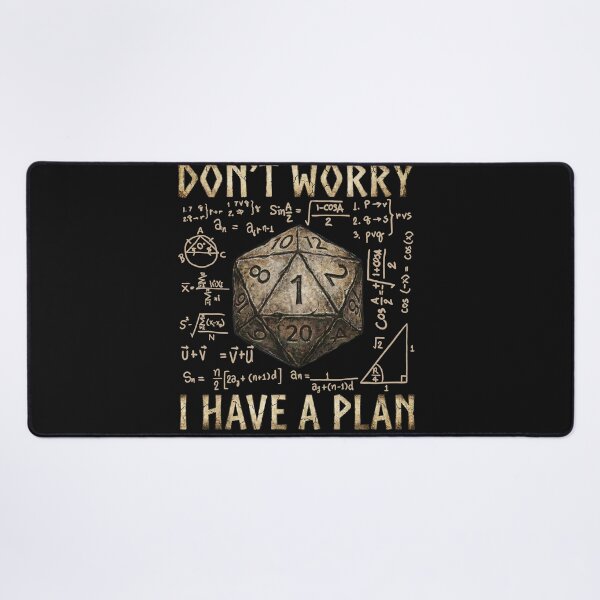 Item preview, Don't Worry I Have A Plan - Funny D20 Natural 1 TTRPG Humor designed and sold by AdyKurniawan.