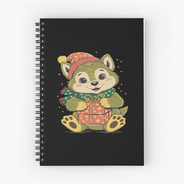 Item preview, Patchwork Siberian Husky with Santa Hat for Christmas designed and sold by HORIZBoutique.