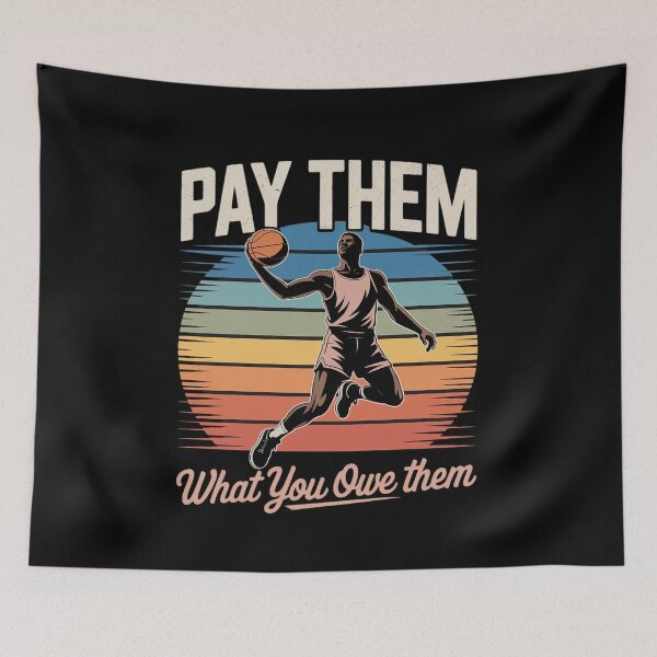 Item preview, Pay Them What You Owe Them Support Basketball Retro designed and sold by HORIZBoutique.