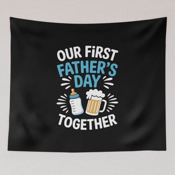 Item preview, Men Our First Father's Day Together Baby Bottle Dad Daddy designed and sold by IdunayaStore.
