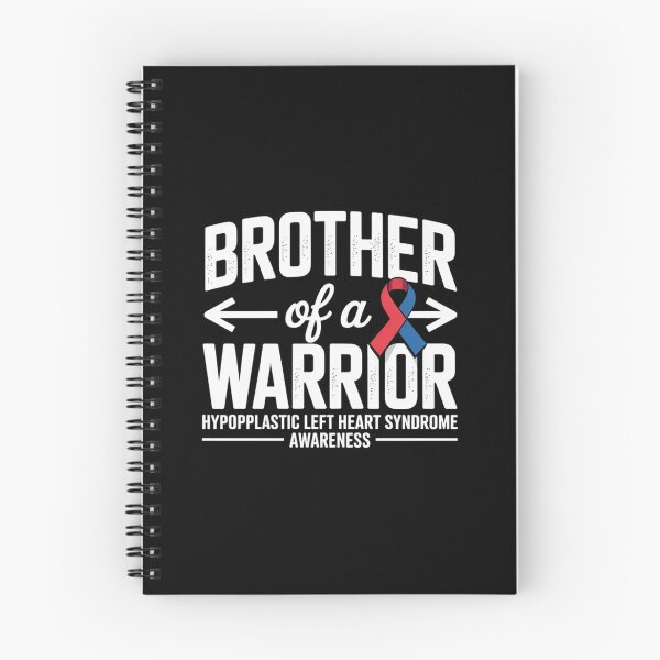 Item preview, Brother Of A Warrior, Red & Blue Ribbon HLHS Awareness designed and sold by catsdothingz.