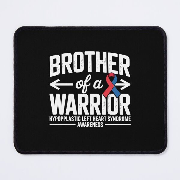 Item preview, Brother Of A Warrior, Red & Blue Ribbon HLHS Awareness designed and sold by catsdothingz.