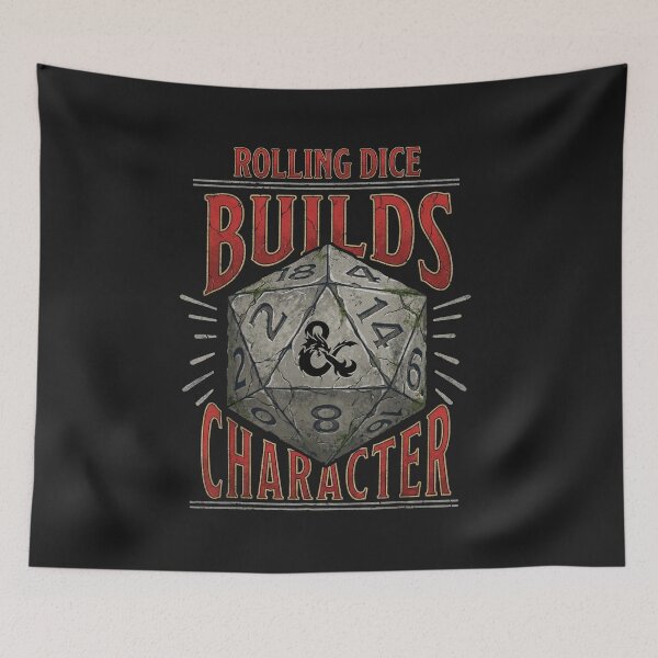 Item preview, Rolling Dice Builds Character - Funny TTRPG D&D Gamer Pun designed and sold by AdyKurniawan.