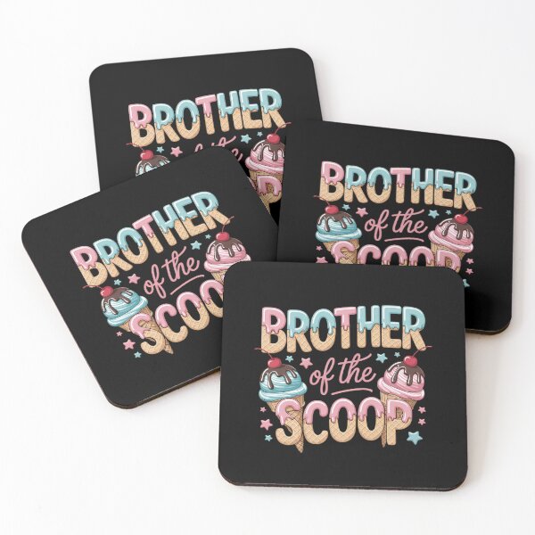 Item preview, Brother Of The Scoop Ice Cream Gender Reveal Baby Shower designed and sold by catsdothingz.