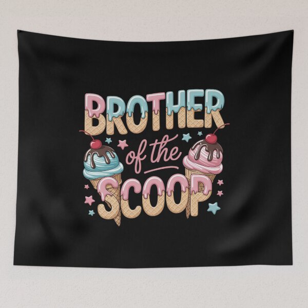 Item preview, Brother Of The Scoop Ice Cream Gender Reveal Baby Shower designed and sold by catsdothingz.