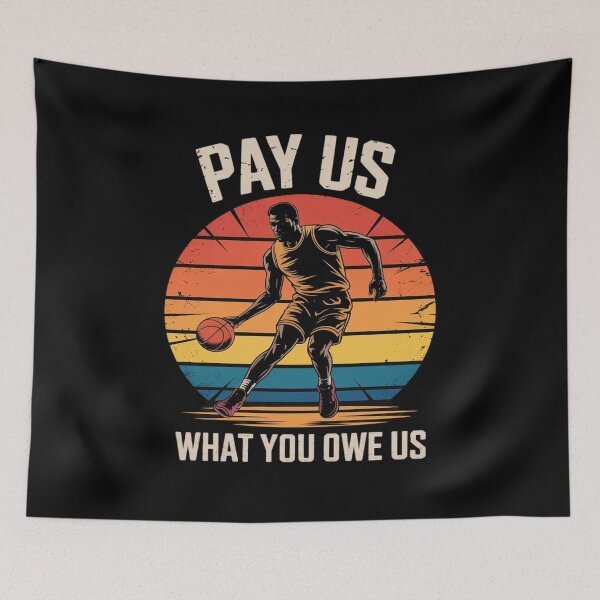 Item preview, Pay Us What You Owe Us Support Women’s Basketball Retro designed and sold by HORIZBoutique.