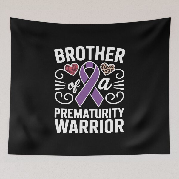 Item preview, Brother Prematurity Awareness Leopard Buffalo Plaid Family designed and sold by catsdothingz.