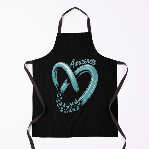 Item preview, PCOS Awareness Polycystic Ovary Syndrome Heart Ribbon Teal designed and sold by HORIZBoutique.