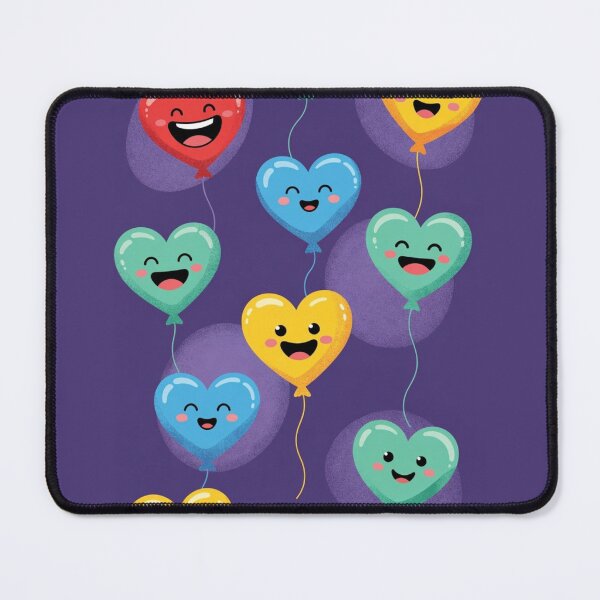 Item preview, One piece hearts Cute Kawaii Heart Balloons Pattern designed and sold by LUCKYHAPPYFINDS.