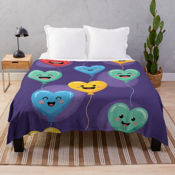 Item preview, One piece hearts Cute Kawaii Heart Balloons Pattern designed and sold by LUCKYHAPPYFINDS.