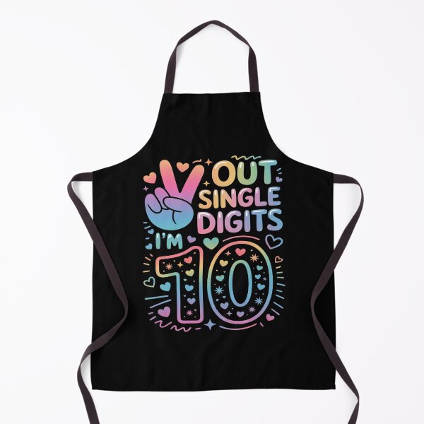 Item preview, Peace Out Single Digits I'm 10 Year Old 10 Birthday Girl designed and sold by HORIZBoutique.