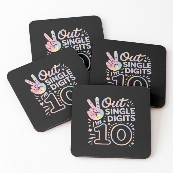 Item preview, Peace Out Single Digits I'm 10 Year Old 10th Birthday designed and sold by HORIZBoutique.