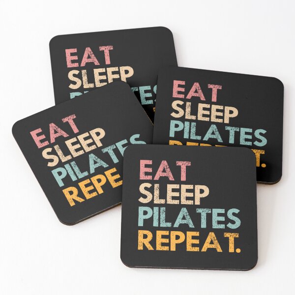 Item preview, Eat Sleep Pilates Repeat - Funny Pilates Meditation Sport designed and sold by vaharisanic.