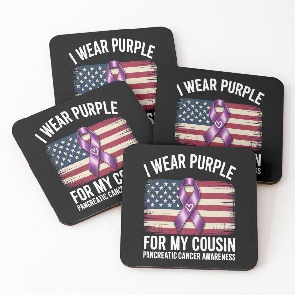 Item preview, I Wear Purple For My Cousin Pancreatic Cancer designed and sold by KonopikaaArt.