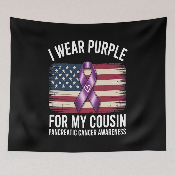 Item preview, I Wear Purple For My Cousin Pancreatic Cancer designed and sold by KonopikaaArt.