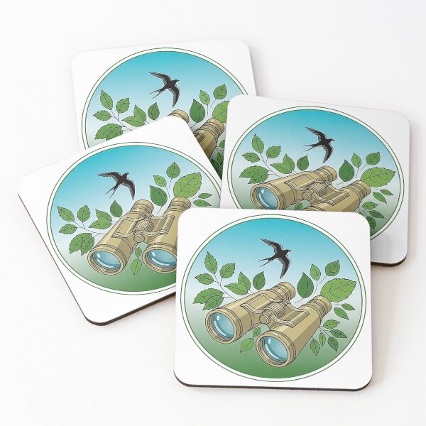Item preview, Vintage Bird Watching Binoculars Illustration designed and sold by SholoStudio.
