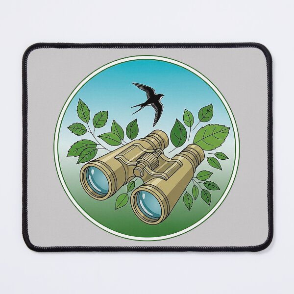 Item preview, Vintage Bird Watching Binoculars Illustration designed and sold by SholoStudio.