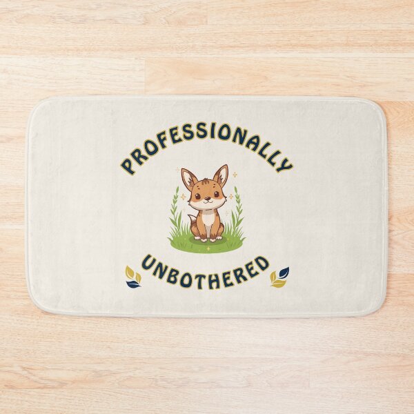 Item preview, Professionally Unbothered Cute Fox Quote – Funny Introvert Aesthetic Animal Art designed and sold by PromptCoreNexus.