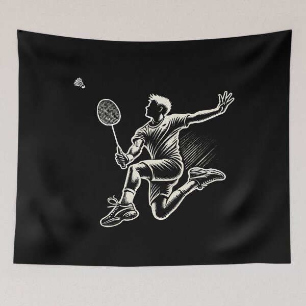 Item preview, Badminton Player Shuttlecock designed and sold by huftyfnruppe.