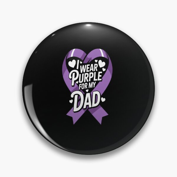 Item preview, I Wear Purple For My Dad Daddy Pancreatic Cancer Awareness designed and sold by KonopikaaArt.