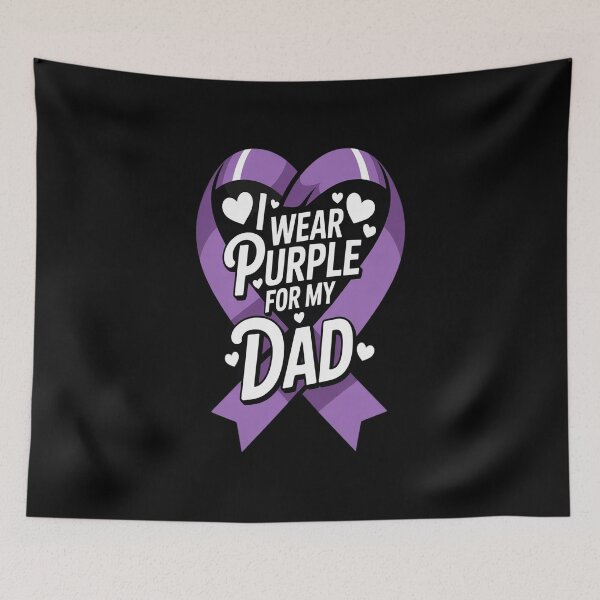 Item preview, I Wear Purple For My Dad Daddy Pancreatic Cancer Awareness designed and sold by KonopikaaArt.