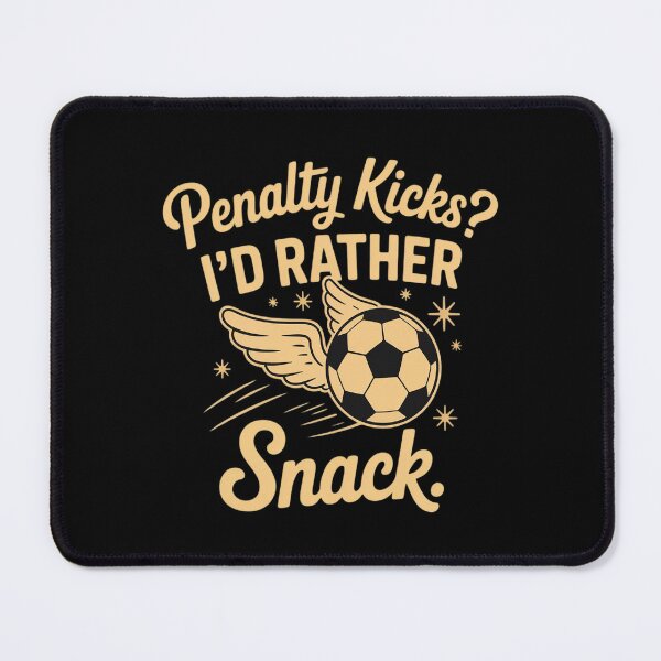 Item preview, Penalty Kicks I'd Rather Snack Football Cookie Humor designed and sold by HORIZBoutique.