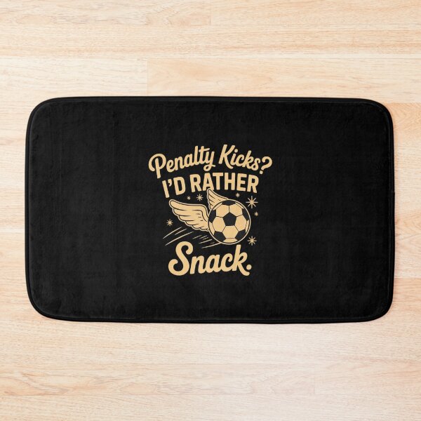 Item preview, Penalty Kicks I'd Rather Snack Football Cookie Humor designed and sold by HORIZBoutique.