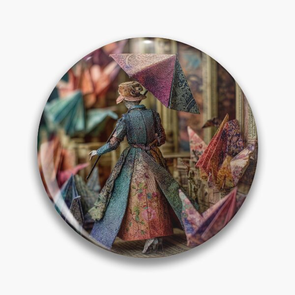 Item preview, Origami Woman in Origami World with Parasol designed and sold by Tridentulus.