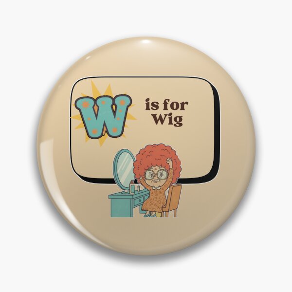 Item preview, The Senior Flashcard Series: W is for Wig - "New Hair For Nana" – Retro Humor Collection designed and sold by Searching ideas.
