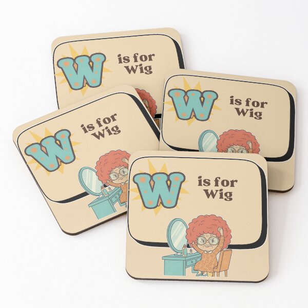 Item preview, The Senior Flashcard Series: W is for Wig - "New Hair For Nana" – Retro Humor Collection designed and sold by Searching ideas.