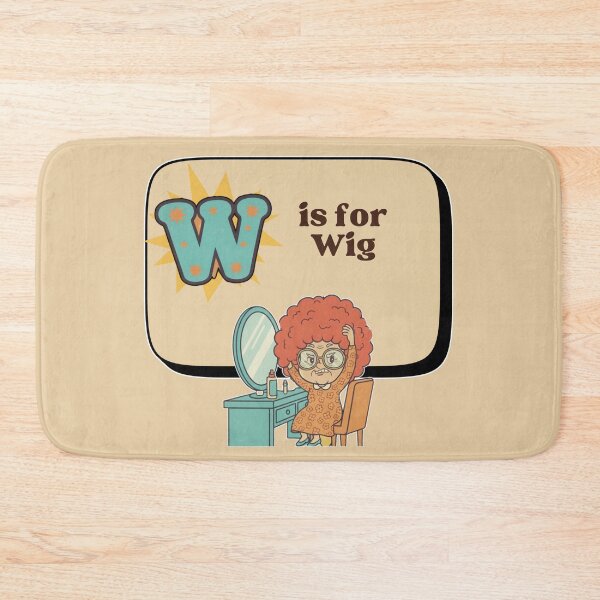 Item preview, The Senior Flashcard Series: W is for Wig - "New Hair For Nana" – Retro Humor Collection designed and sold by Searching ideas.