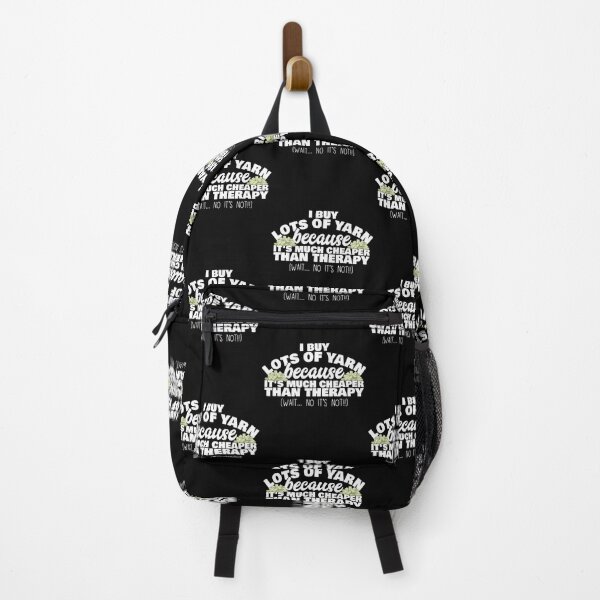 Item preview, Knitting Is Cheaper Than Therapy designed and sold by huftyfnruppe.