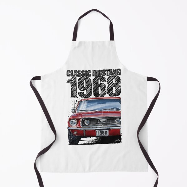 Item preview, 1968 Ford Mustang Red Front View Illustration – Classic Muscle Car Art designed and sold by Petrolhead T-Shirts and Art.