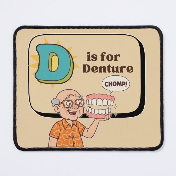 Item preview, The Senior Flashcard Series: D is for Dentures - Smile for the Camera - Retro Humor Collection designed and sold by Searching ideas.