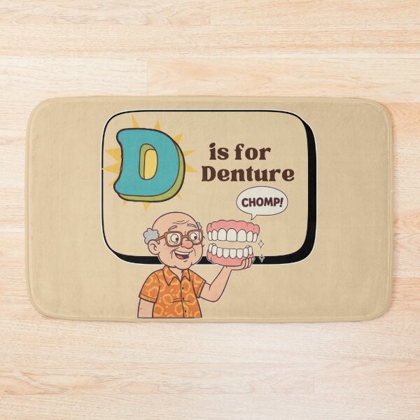 Item preview, The Senior Flashcard Series: D is for Dentures - Smile for the Camera -  Retro Humor Collection designed and sold by Searching ideas.