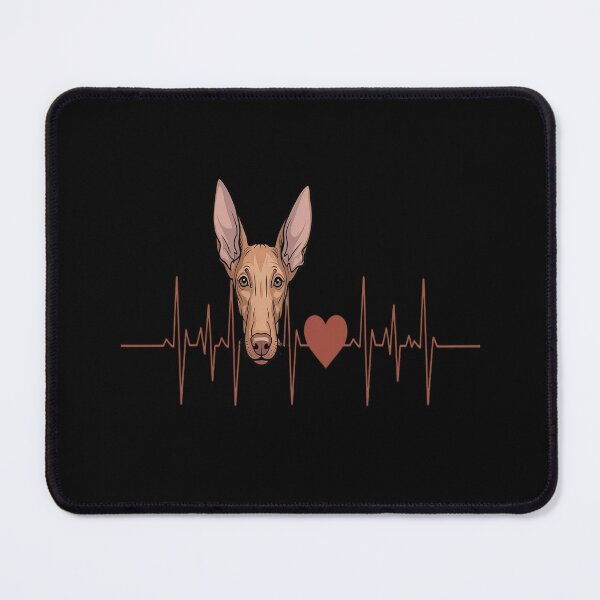 Item preview, Pharaoh Hound Dog Heartbeat EKG Pulse My Dogs are My Cardio designed and sold by HORIZBoutique.